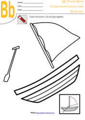 Printable Speedboat Craft Template Transportation Craft 