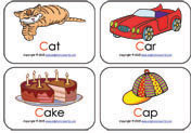 Consonant Sound Mini Flashcards | A-Z Phonics Flash Cards for Kindergarten