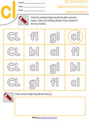 Cl Uppercase And Lowercase Worksheet Esl Phonics World