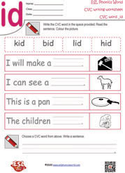 CVC Writing Worksheets | CVC Worksheets Phonics Free