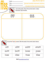 Double Consonants Worksheets And Games: ff ll ss zz - Top Notch