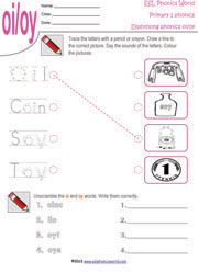 primary level 1 phonics worksheets diphthongs tri graphs